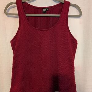 SHEIN Women's Dark Red Tank Top, Size Small
